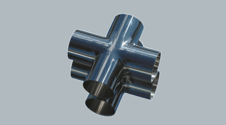 Крестовина AISI 304/304L (1.4301/1.4307) DN 100